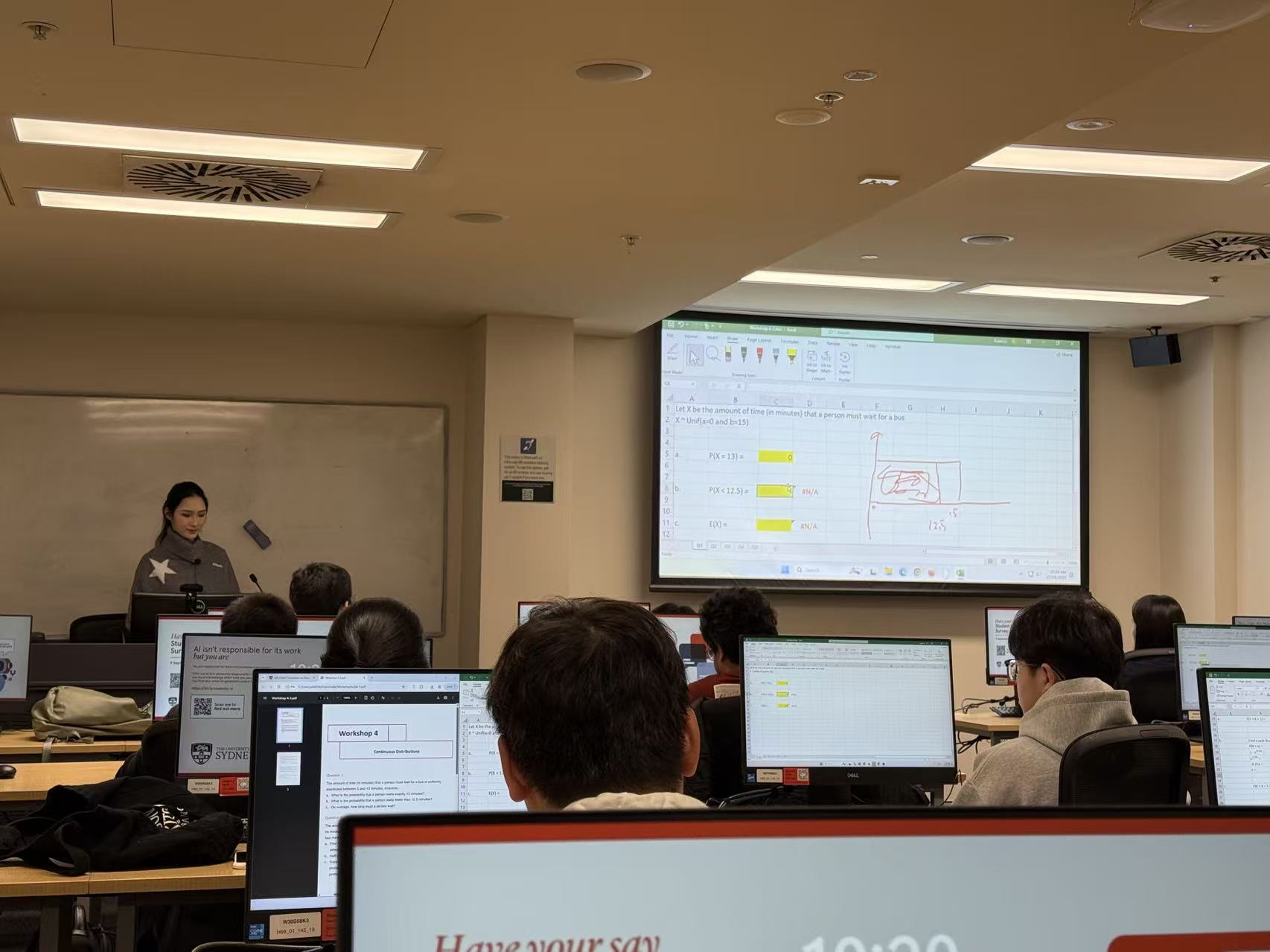 Notes from the Tutorial Room: Teaching Continuous Distributions at USYD